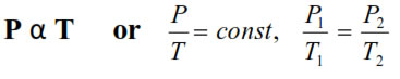 Gay lussac’s Law